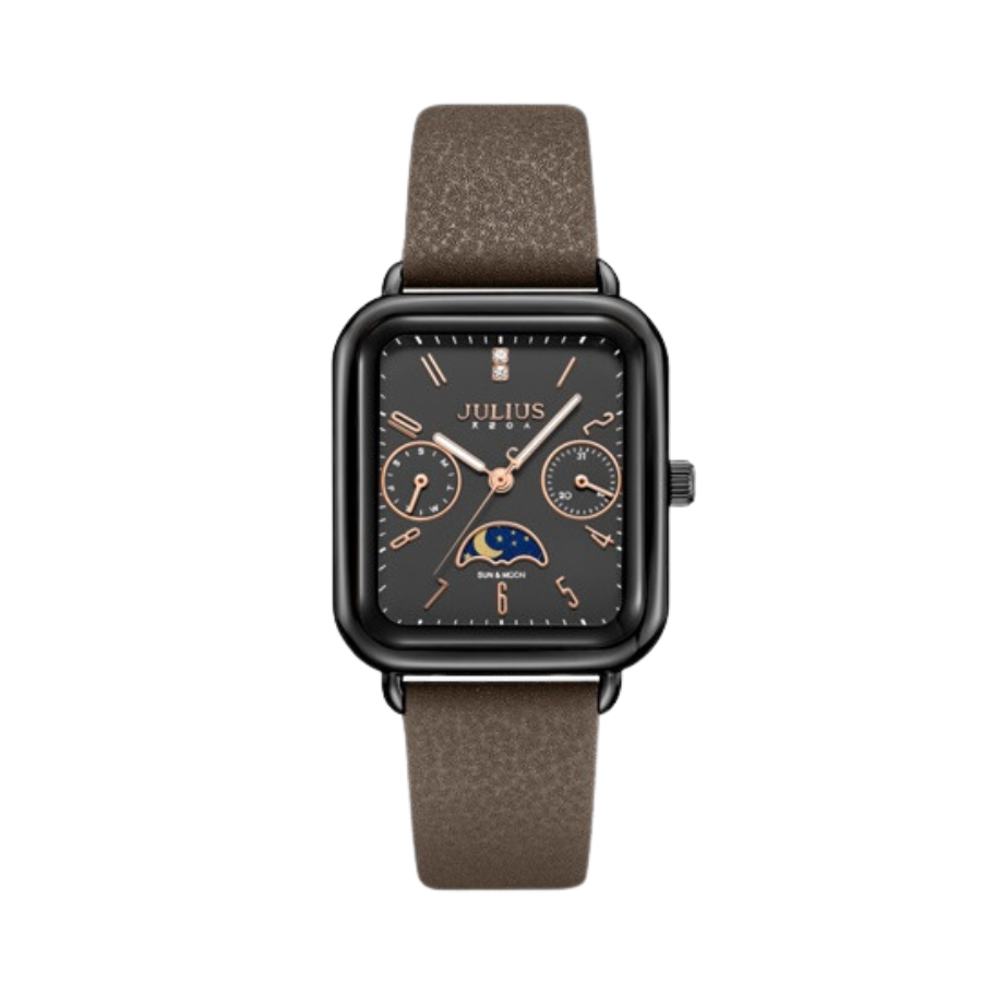 Đồng Hồ Nữ JA-1481 Julius Hàn Quốc Dây Da (4 màu)