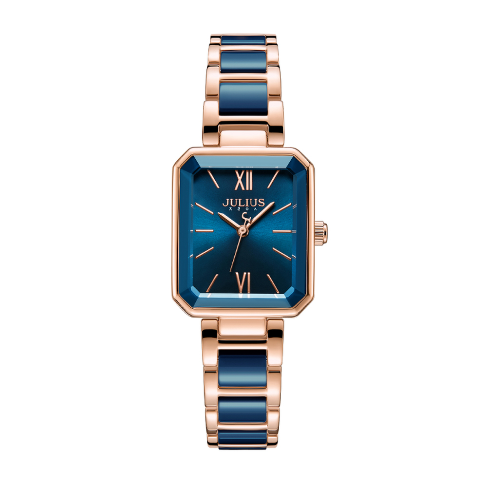 Đồng Hồ Nữ JA-1273 Julius Hàn Quốc Dây Đá ceramic (4 Màu)