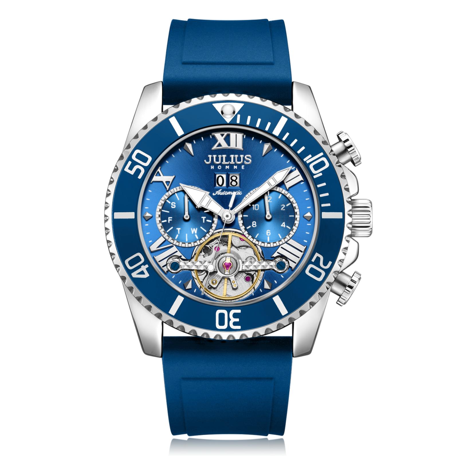Đồng Hồ Nam Julius JAH-153 Cơ ( 3 Màu )