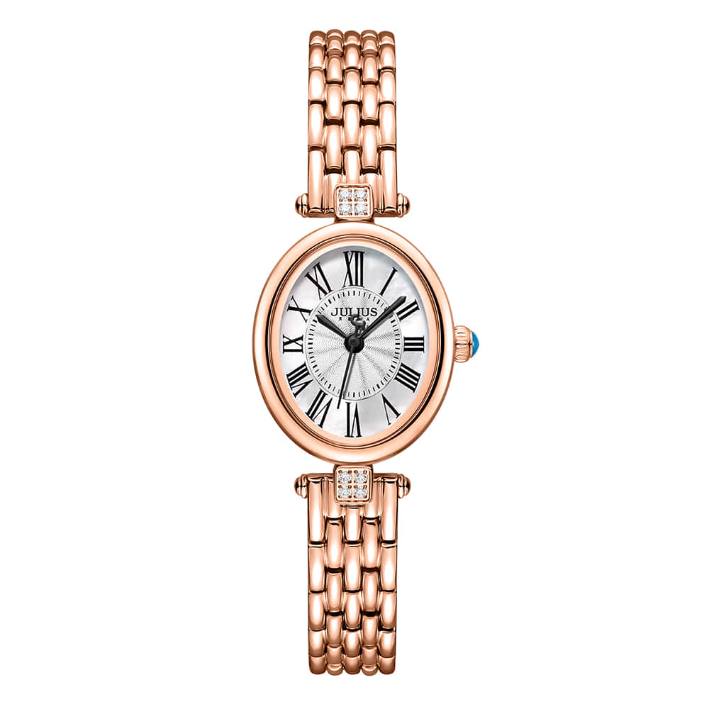 Đồng Hồ Nữ JA-1524 Julius Hàn Quốc Dây Da (3 Màu)