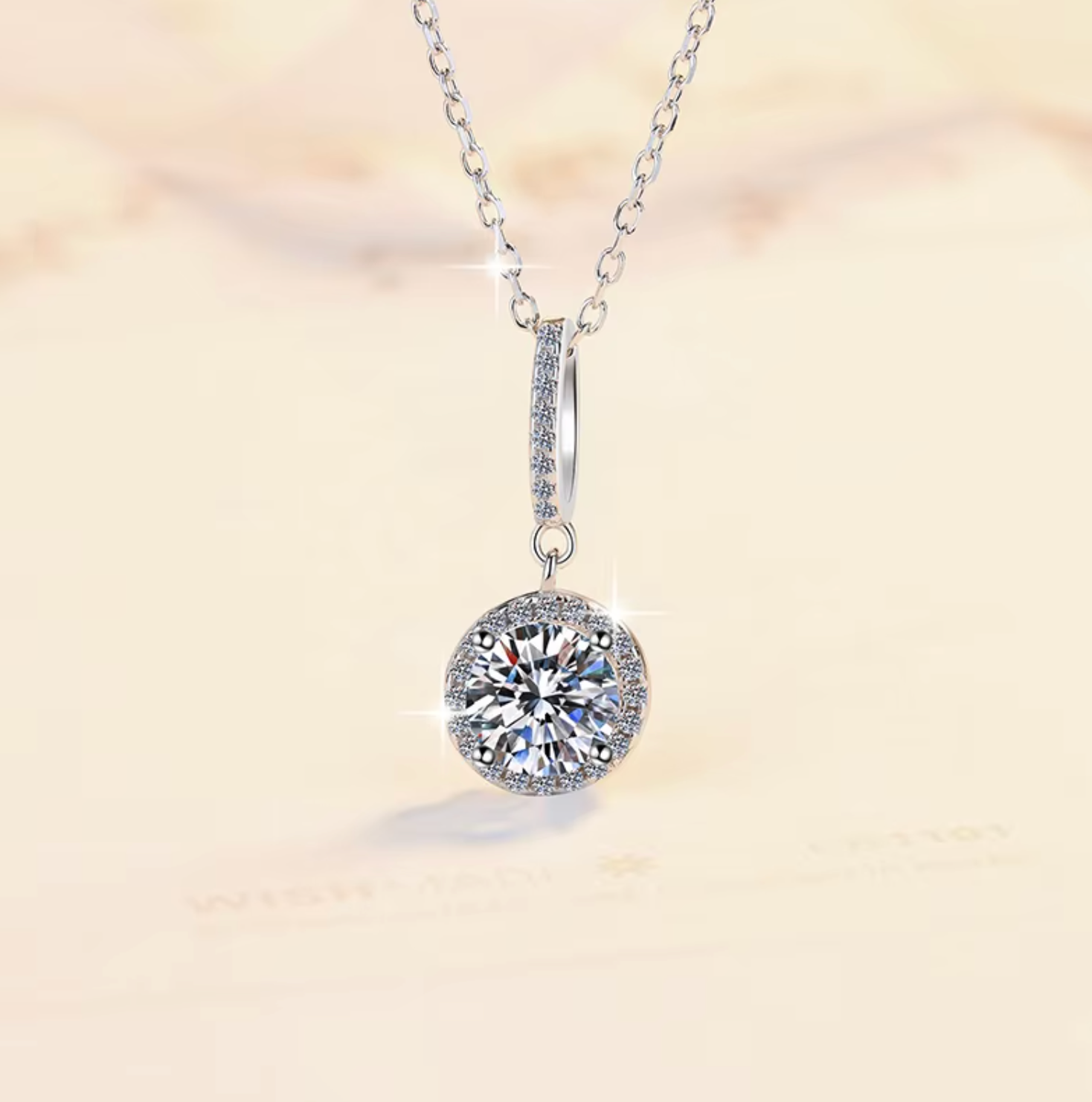 Dây chuyền Moissanite Cao Cấp  ESME ES453-HK067