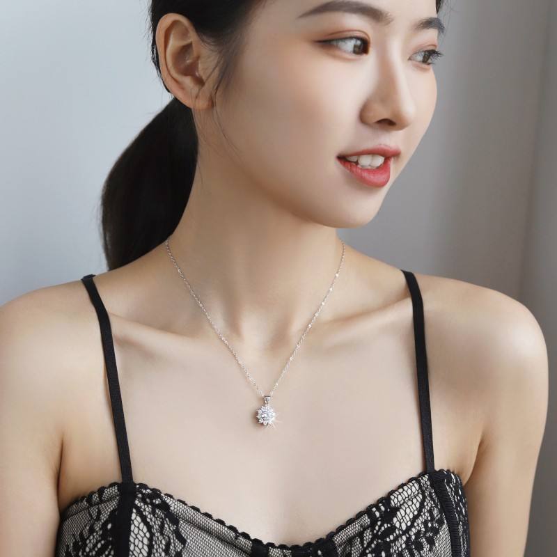 Dây chuyền Moissanite Cao Cấp ES427-HK007