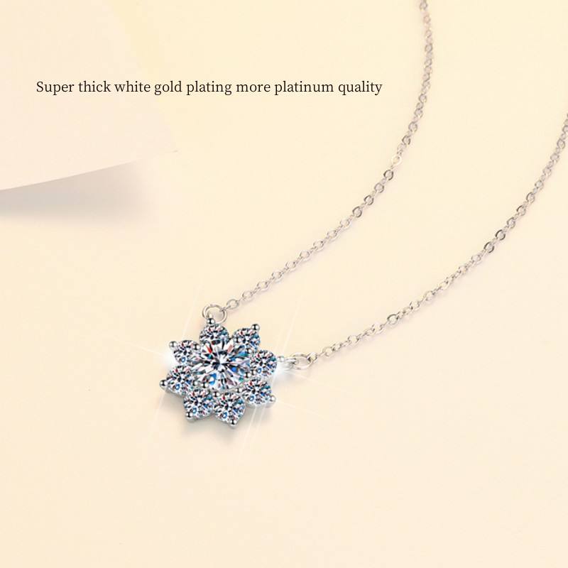 Dây chuyền Moissanite Cao Cấp ES442AS-HK001