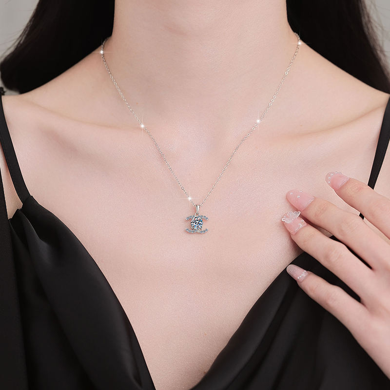 Dây chuyền Moissanite Cao Cấp ES443AS-HK0115