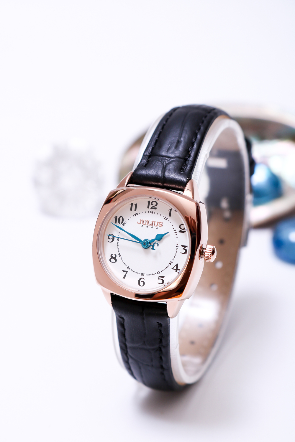 Combo Đồng Hồ Nữ JA-1475C Julius + Dây Mesh + Dây Chuyền ESME ES482