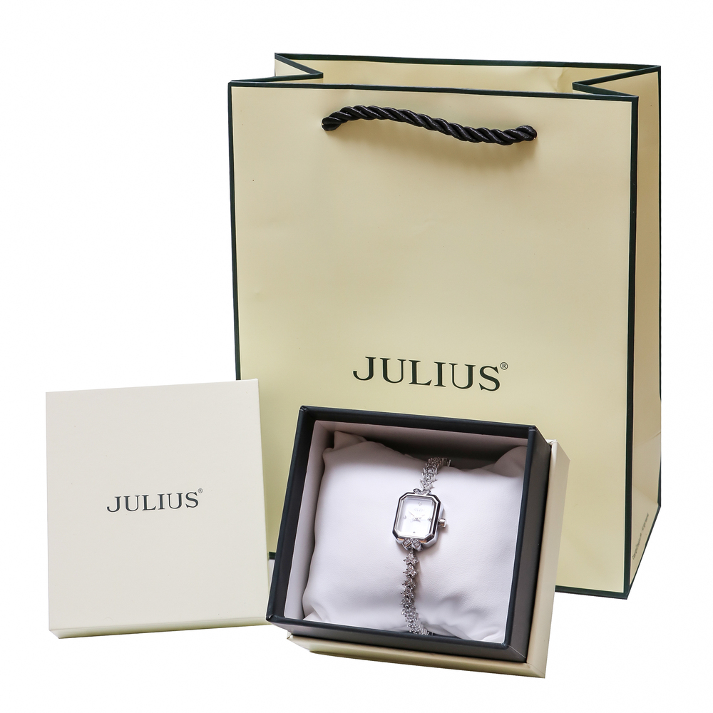 Đồng Hồ Nữ JA-1437 Julius Hàn Quốc  Dây Thép (4 Màu)