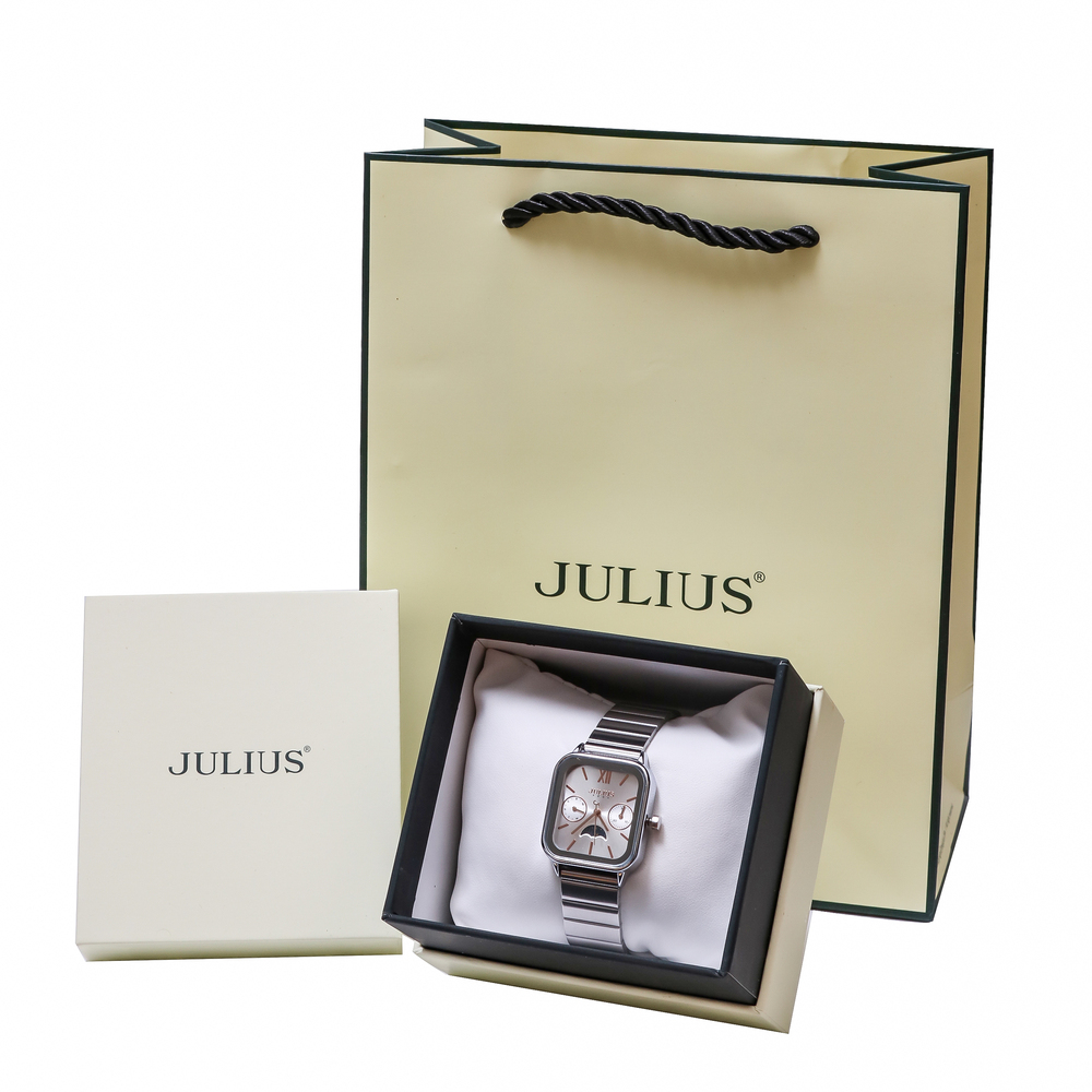 Đồng Hồ Nữ JA-1467 Julius Hàn Quốc Dây Thép (2 Màu)