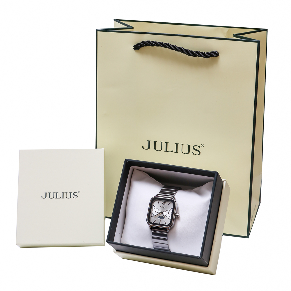 Đồng Hồ Nữ JA-1467 Julius Hàn Quốc Dây Thép (2 Màu)