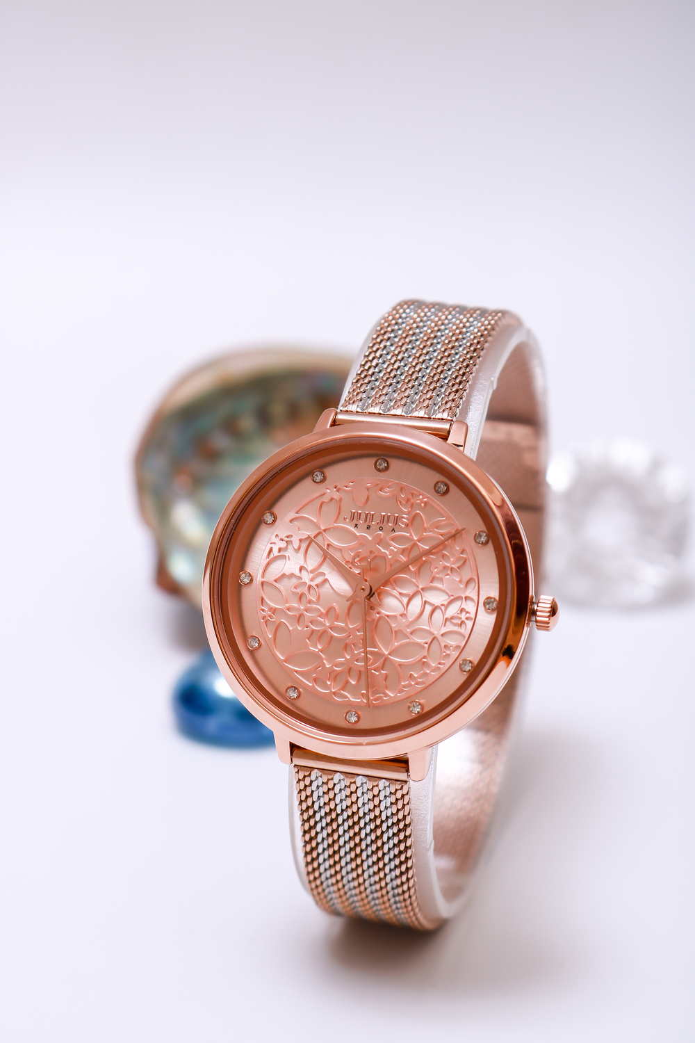 Đồng Hồ Nữ JA-1400B1 Julius Hàn Quốc Dây Thép