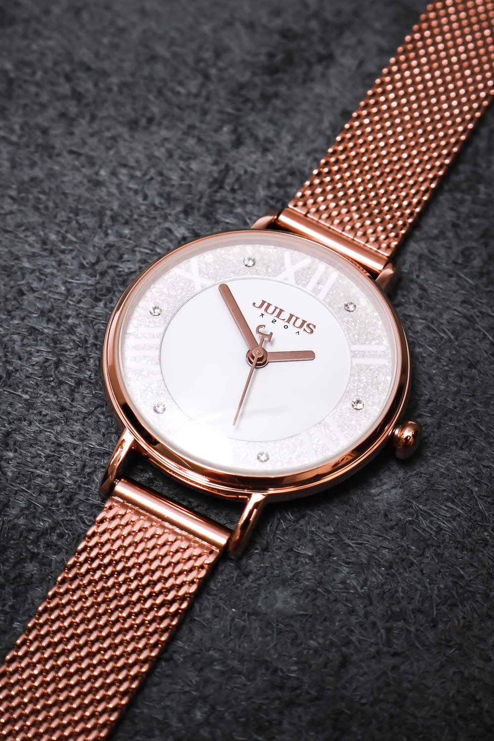 Combo Đồng Hồ Nữ JA-924D1 Julius  + Vòng Tay Julius JSB078 RG