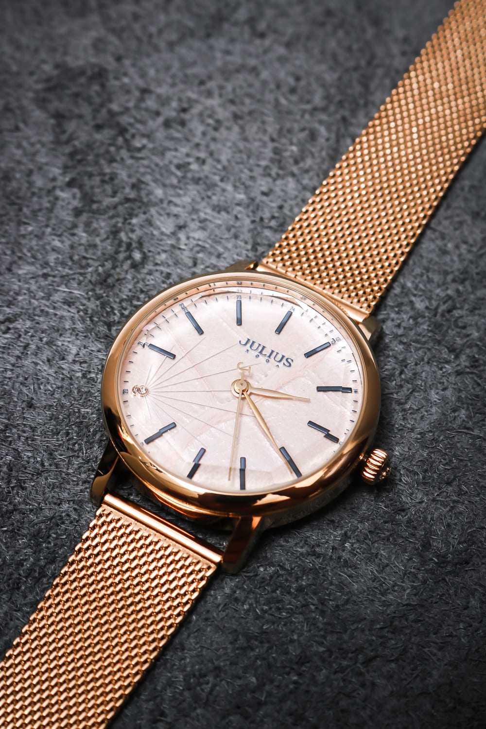 Đồng Hồ Nữ JA-888 Julius Hàn Quốc Dây Thép (2 màu)