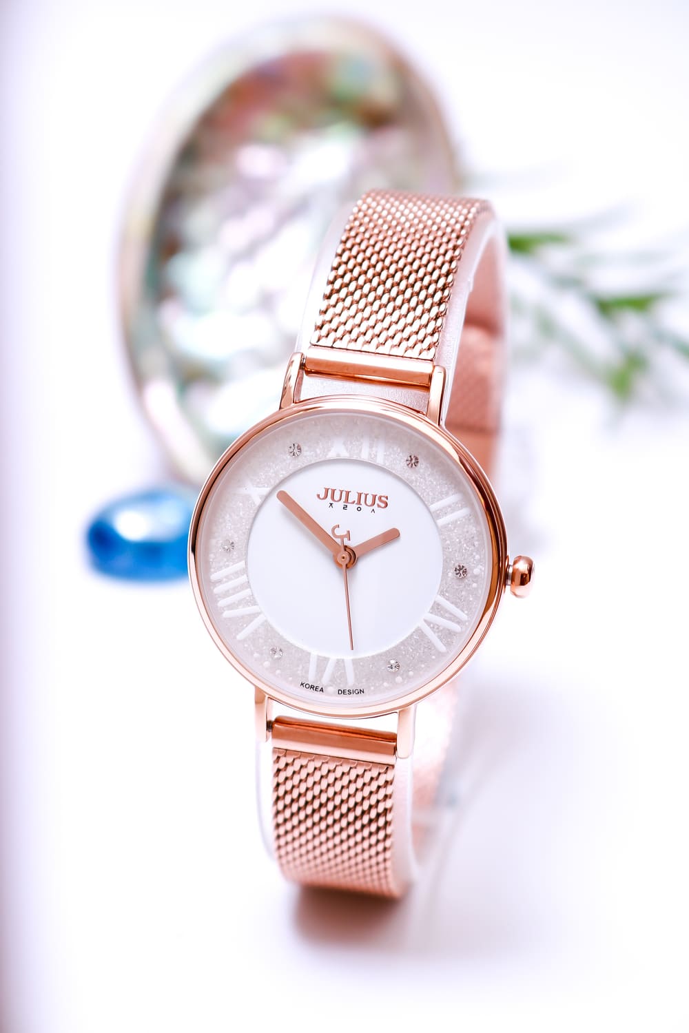 Combo Đồng Hồ Nữ JA-924D1 Julius  + Vòng Tay Julius JSB078 RG