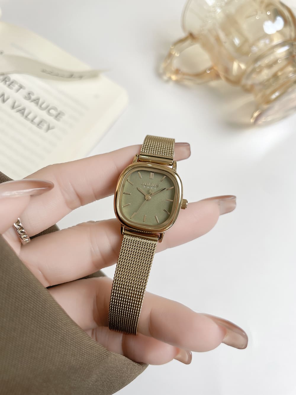 Đồng Hồ Nữ JA-1538 Julius Hàn Quốc Dây Thép (4 Màu)