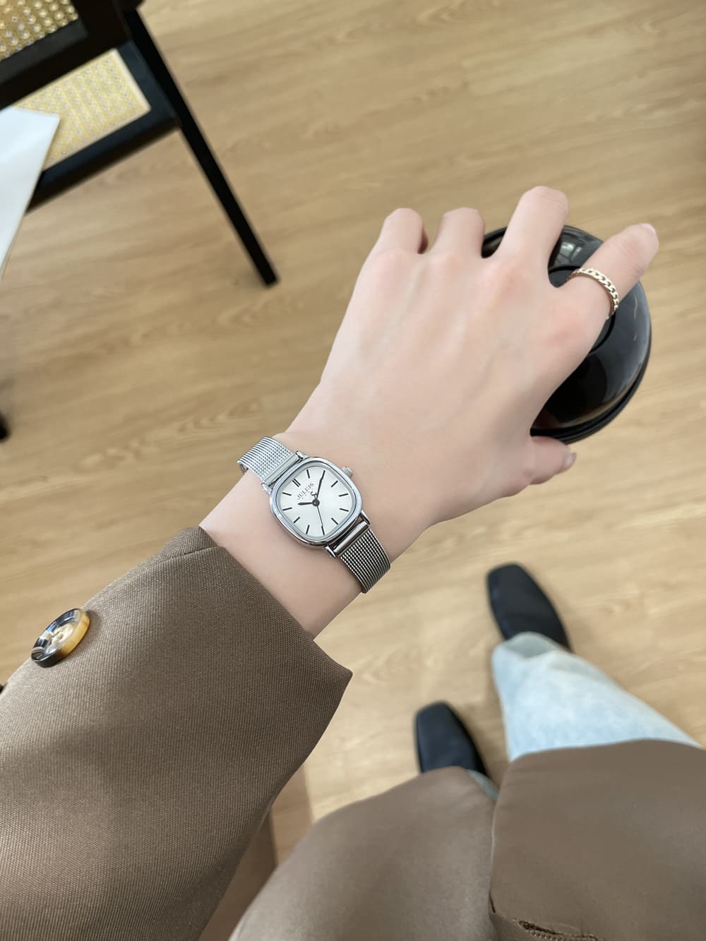 Đồng Hồ Nữ JA-1538 Julius Hàn Quốc Dây Thép (4 Màu)