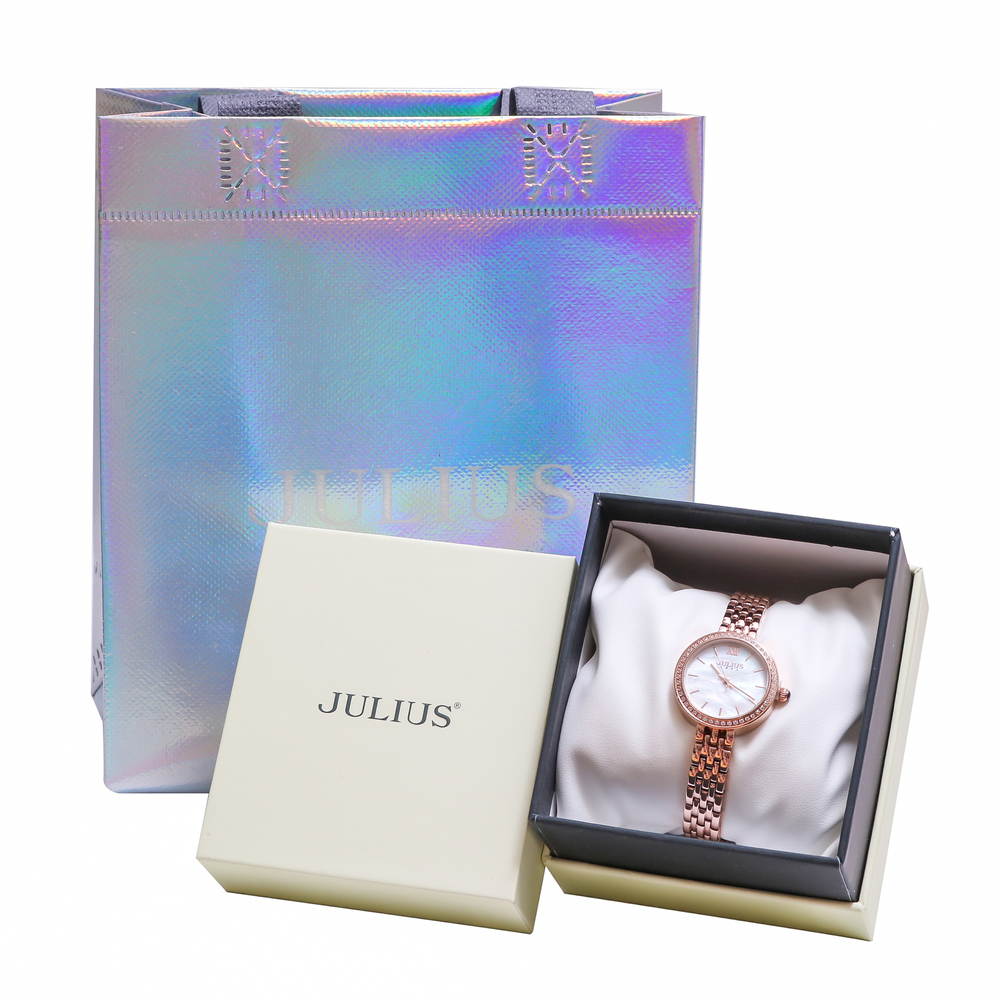 Đồng Hồ Nữ JA-1421B Julius Hàn Quốc Dây Thép (Đồng)