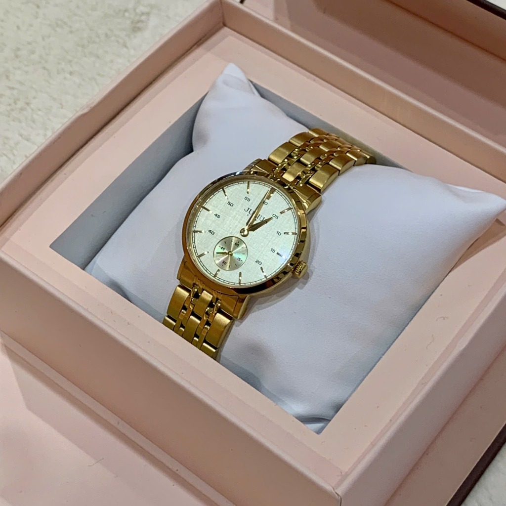 Đồng Hồ Nữ JS-061L Julius Hàn Quốc kính saphire (Vàng)