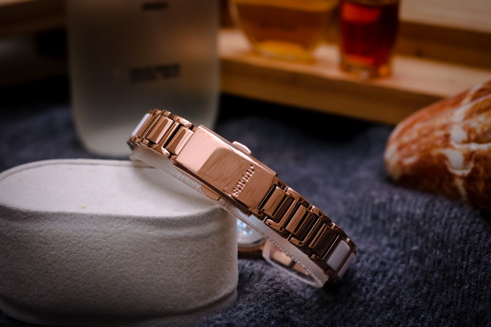 Đồng Hồ Nữ  JA-1209A Julius Hàn Quốc Dây Thép (Hồng Mặt Trắng)