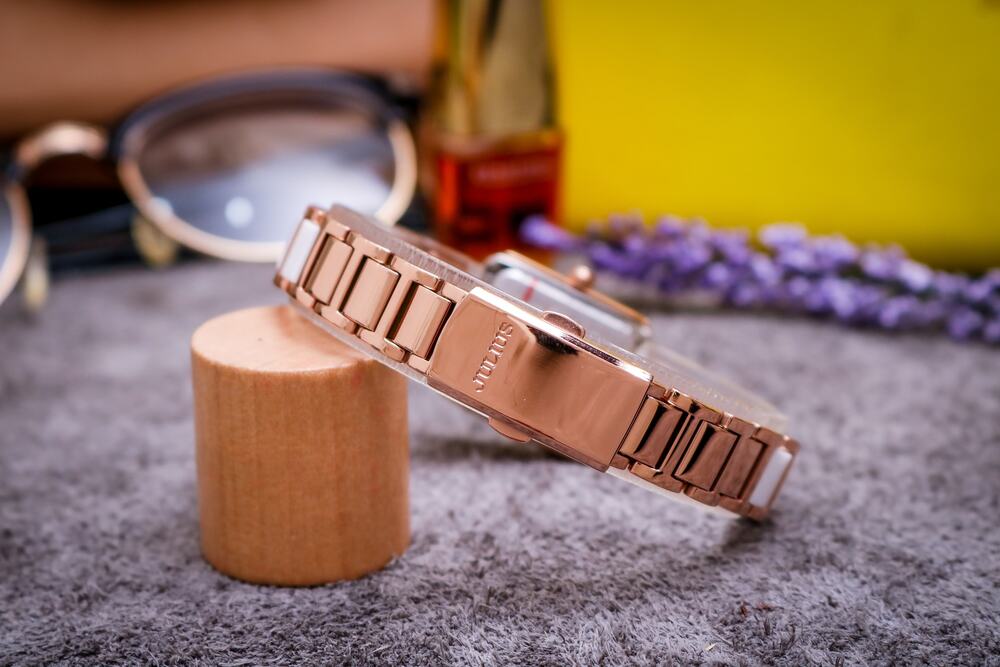 Đồng Hồ Nữ JA-1273 Julius Hàn Quốc Dây Đá ceramic (4 Màu)