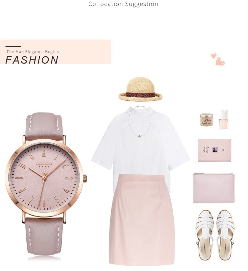 Combo Quà Tặng Đồng Hồ Nữ JA-1017D + Dây Chuyền ES482