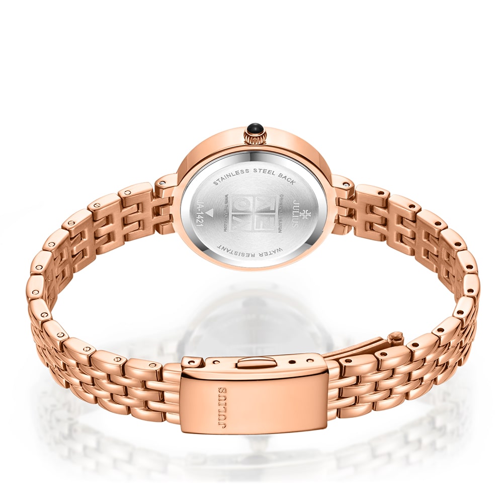 Combo Đồng Hồ Nữ JA-1421B Julius + Dây Chuyển ESME ES482