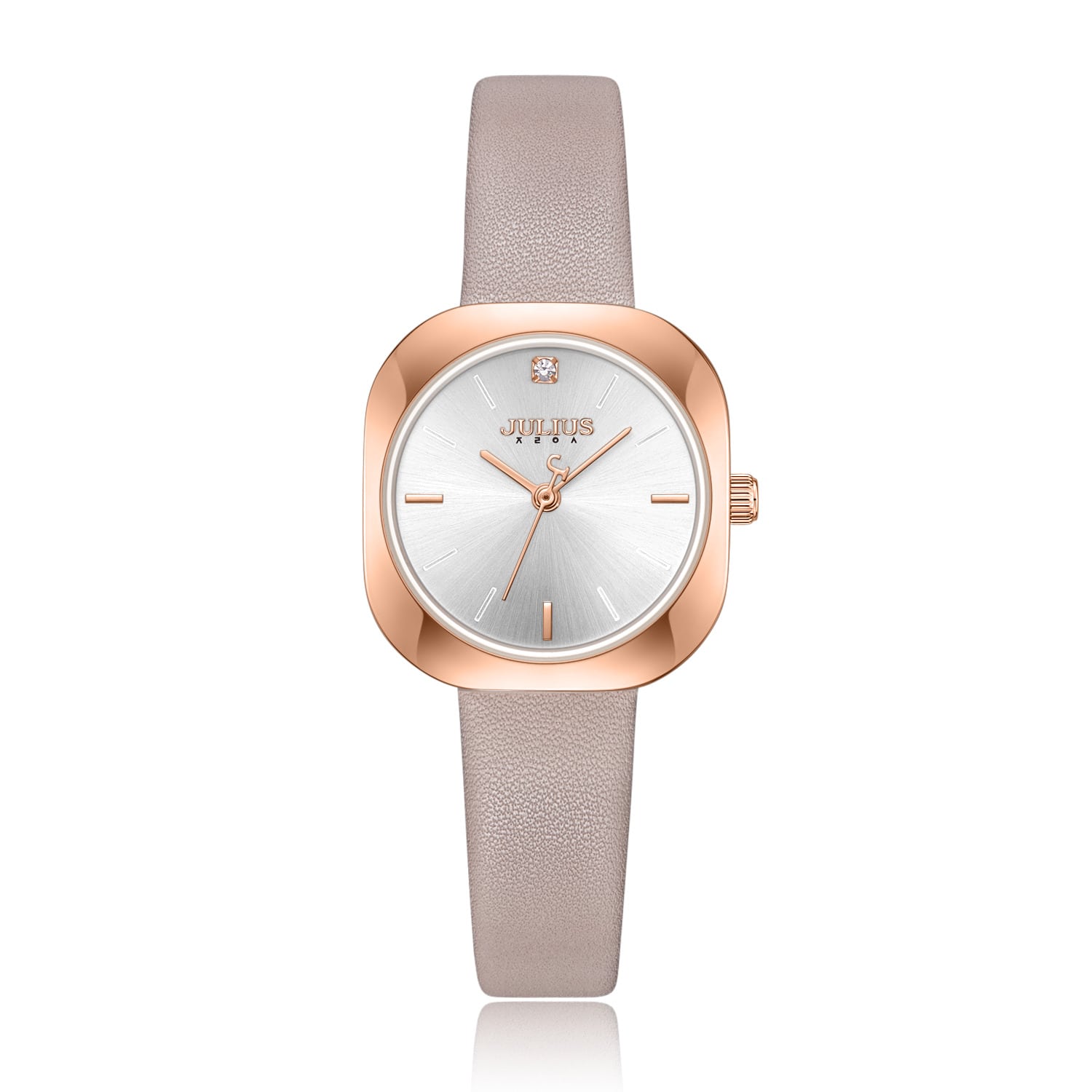 Đồng Hồ Nữ JA-1422 Julius Hàn Quốc Dây Da (3 Màu)