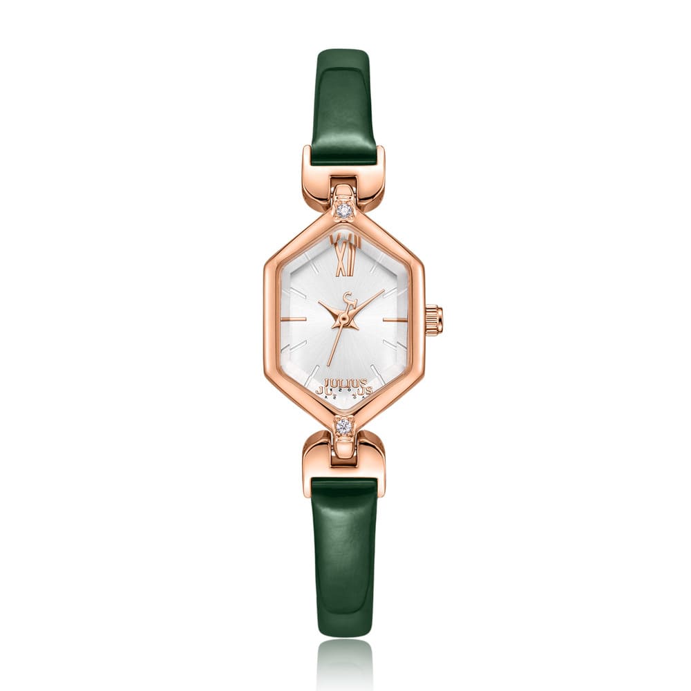 Đồng Hồ Nữ JA-1423 Julius Hàn Quốc Dây Da (3 Màu)