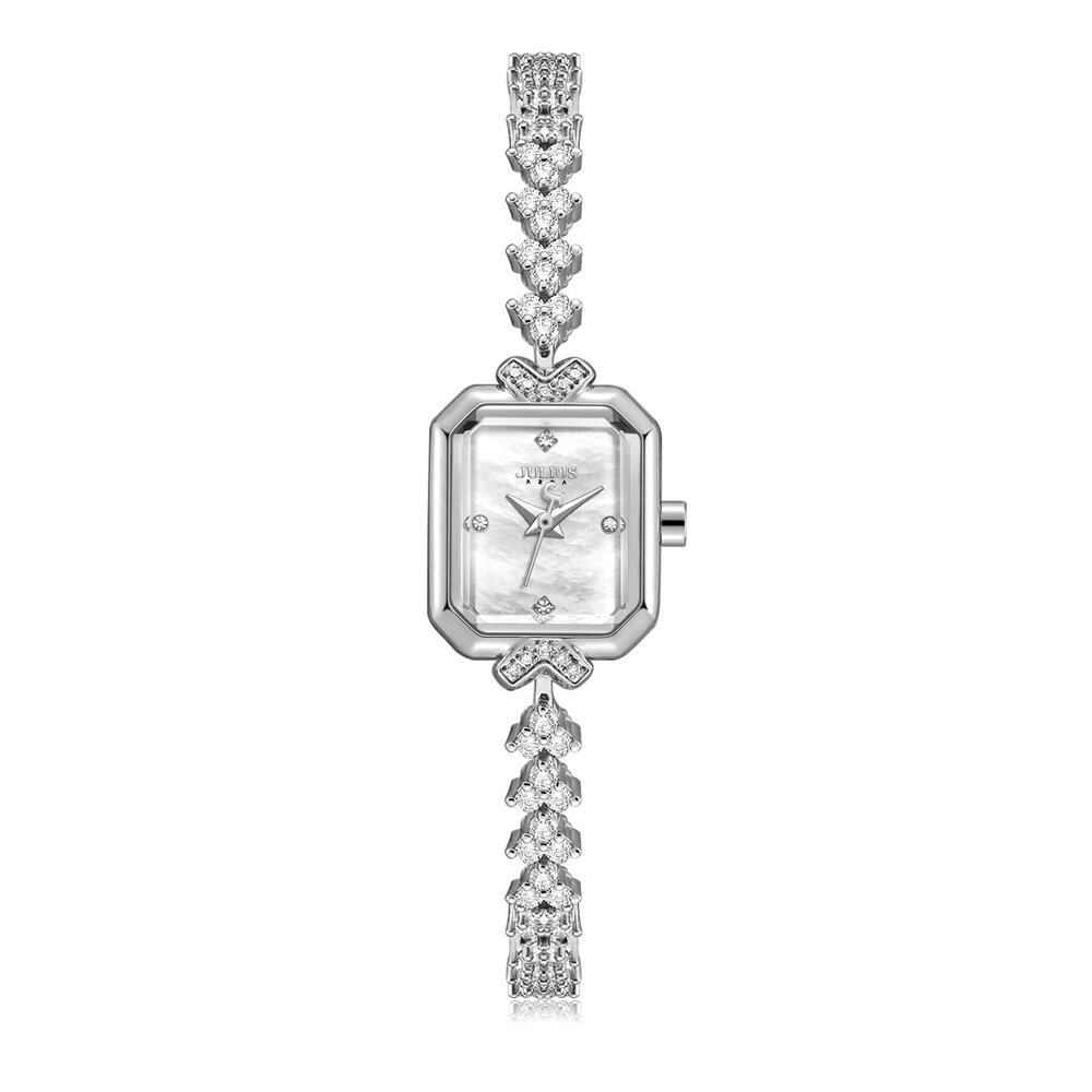 Đồng Hồ Nữ JA-1437 Julius Hàn Quốc  Dây Thép (4 Màu)