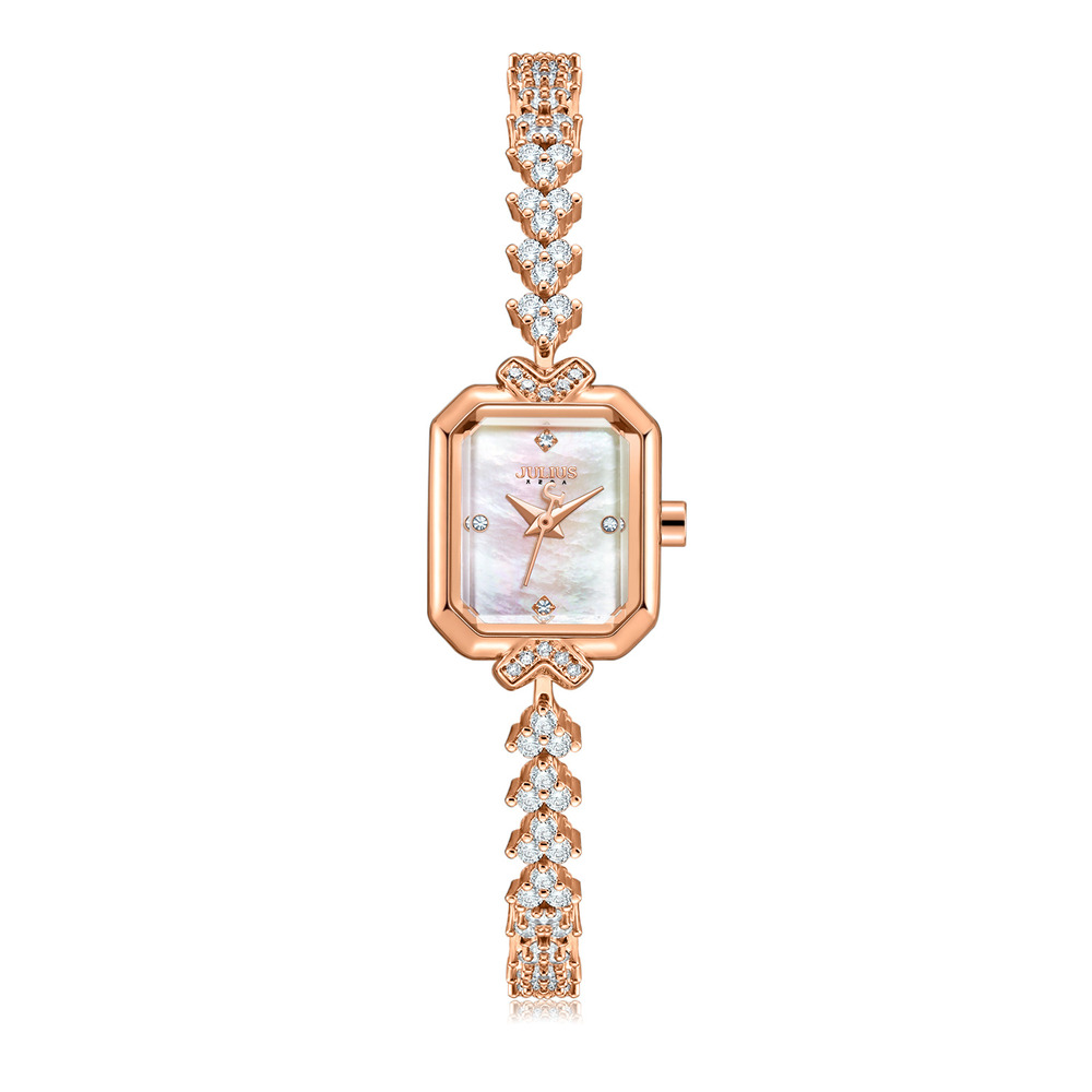 Đồng Hồ Nữ JA-1437 Julius Hàn Quốc  Dây Thép (3 màu)