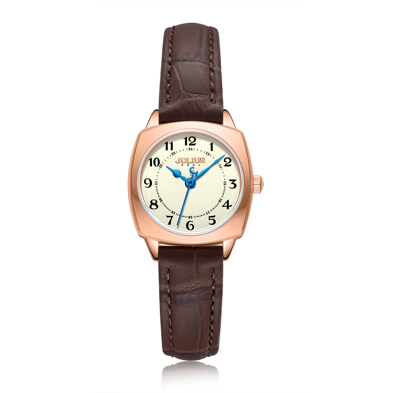 Combo  Đồng Hồ Nữ JA-1475B Julius + Dây Mesh + Dây Chuyền ES482