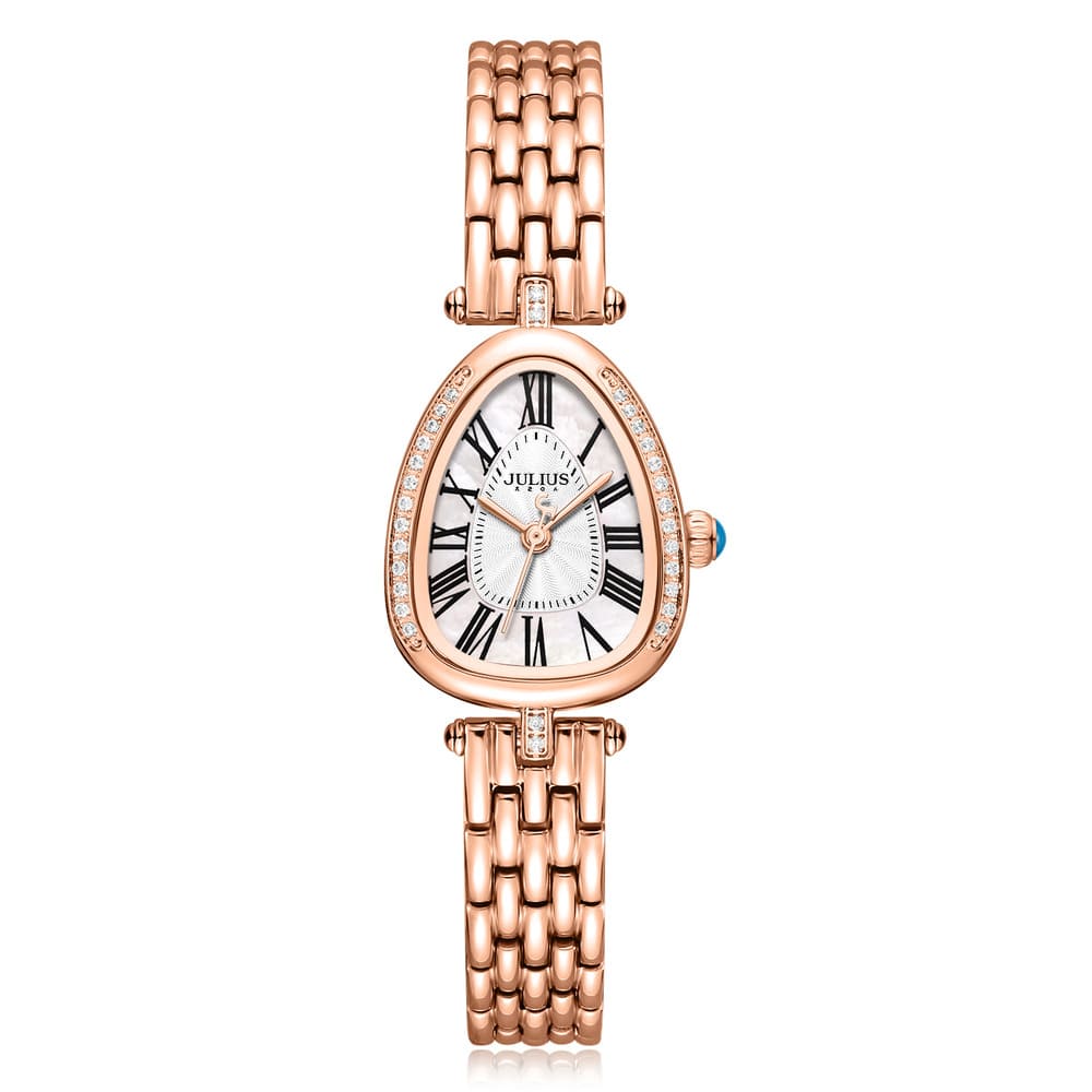 Combo  Đồng Hồ Nữ JA-1526D Julius Hàn Quốc  + Dây Chuyền ES214A