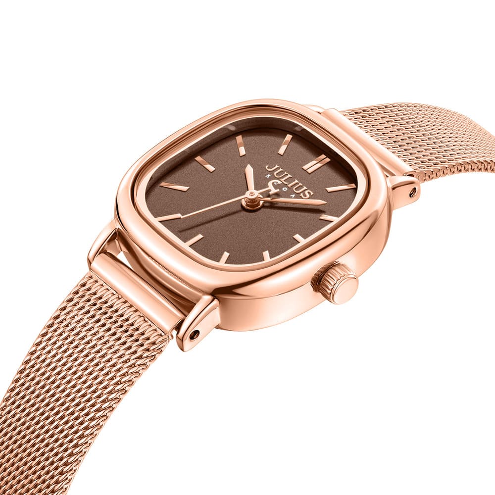 Đồng Hồ Nữ JA-1538 Julius Hàn Quốc Dây Thép (4 Màu)