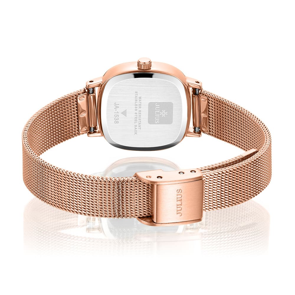 Đồng Hồ Nữ JA-1538 Julius Hàn Quốc Dây Thép (4 Màu)