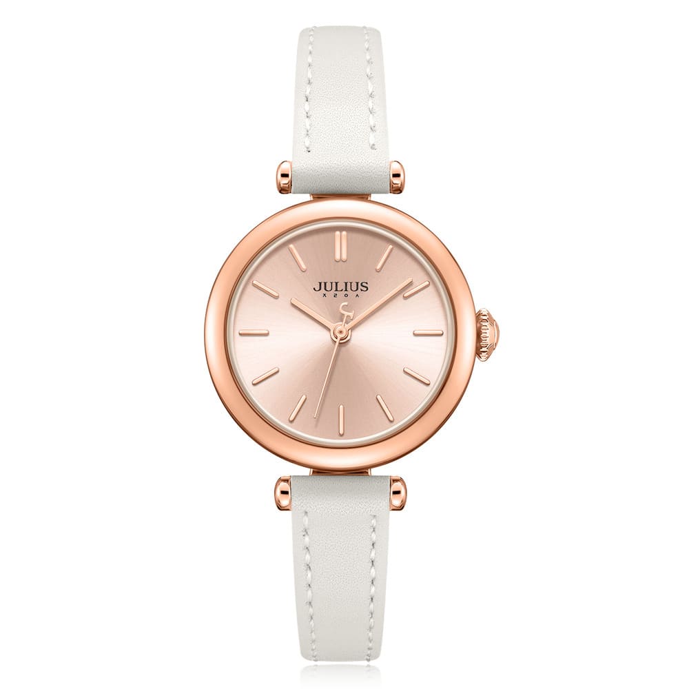 Đồng Hồ Nữ JA-1539 Julius Hàn Quốc Dây Da (4 Màu)
