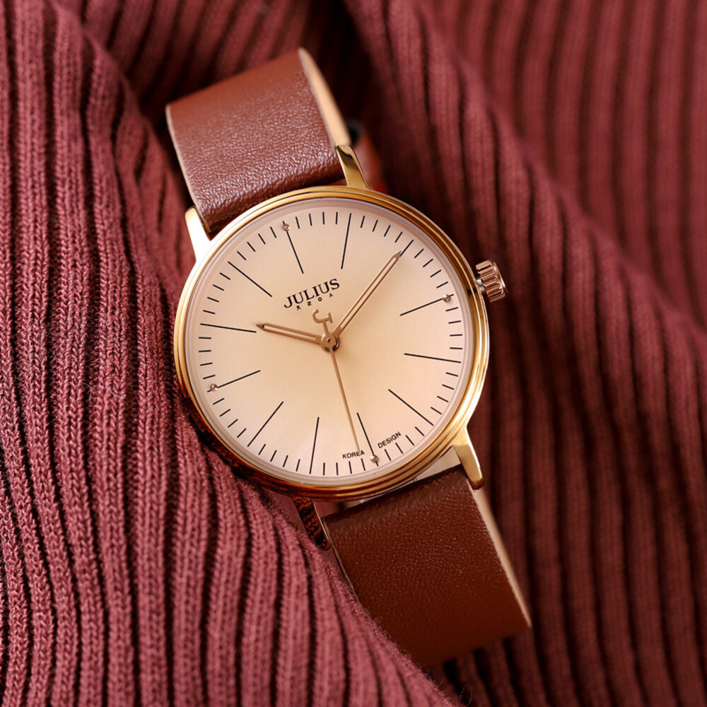 Combo Đồng Hồ Nữ JA-814LE  Julius  + Dây Chuyền ESME ES482