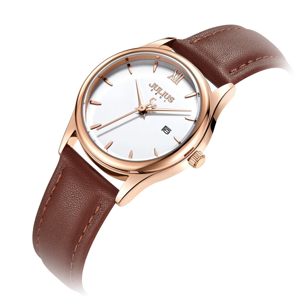 Combo Quà Tặng Đồng Hồ Nữ JA-1309LC Kèm Dây Mesh + Lắc Tay JSP078