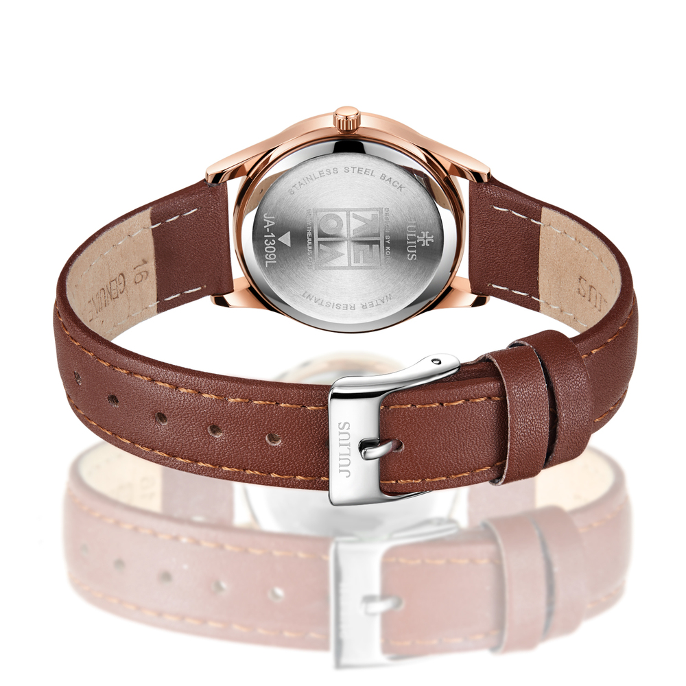 Combo Quà Tặng Đồng Hồ Nữ JA-1309LC Kèm Dây Mesh + Lắc Tay JSP078