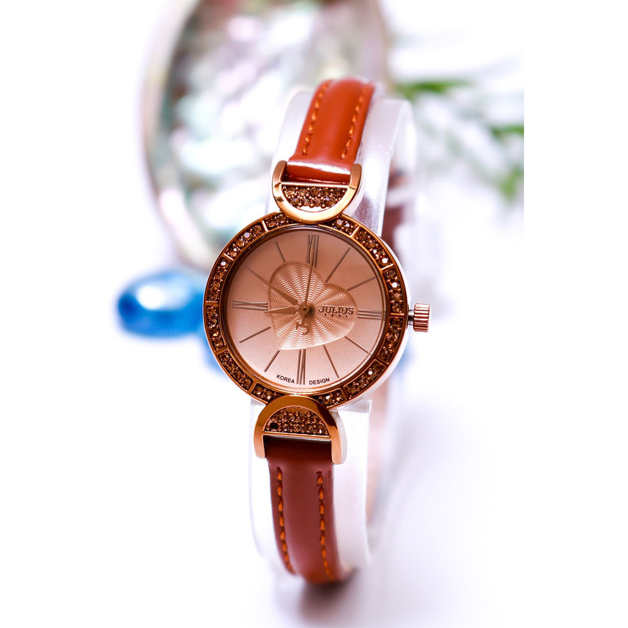 Combo Quà Tặng Đồng Hồ Nữ JA-779E Kèm Dây Mesh