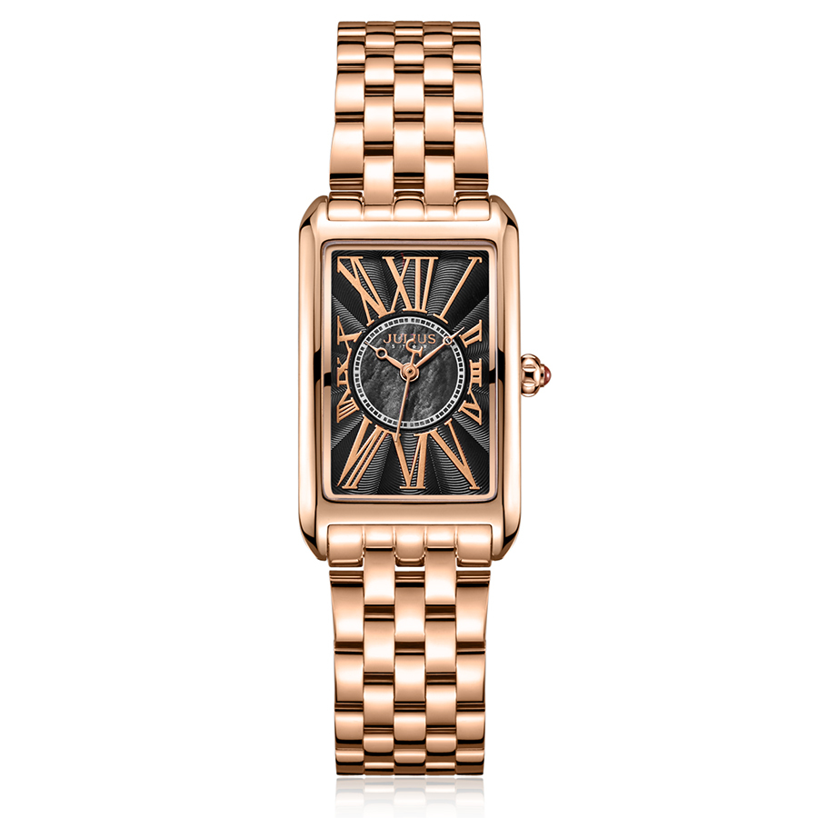Đồng Hồ Nữ JS-060C Julius Hàn Quốc Kính Sapphire(Đen)