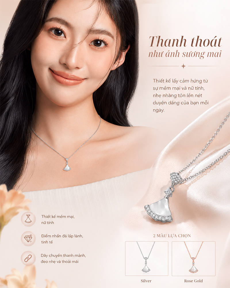 Dây chuyền  JULIUS JSP-0008 (Vàng Đồng)