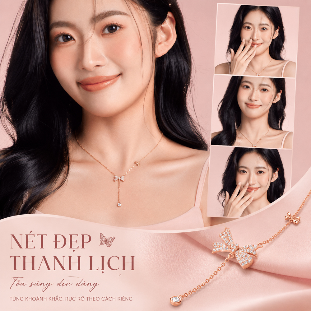 Dây chuyền JULIUS  JSP-0024(Vàng Hồng)