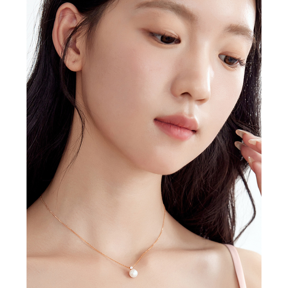 Dây chuyền JULIUS Ngọc trai Bạc 925 (V.Hồng) JSP-0031
