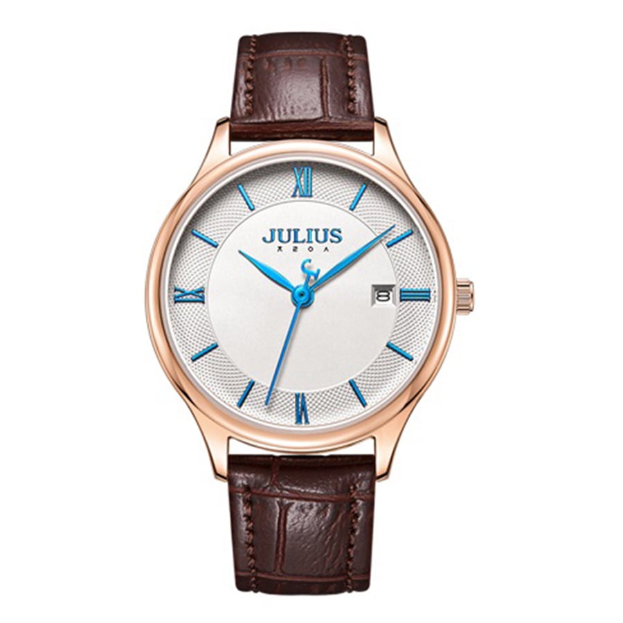 Đồng Hồ Nam JA-1328M Julius Hàn Quốc Dây Da (2 Màu)