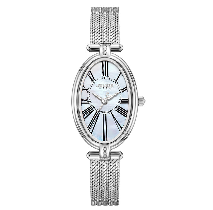 Đồng Hồ Nữ JA-1555 Julius Hàn Quốc Dây Thép (5 màu)