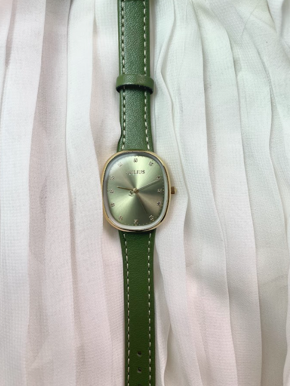 Đồng Hồ Nữ JA-1559 Julius Hàn Quốc Dây Da (4 màu)