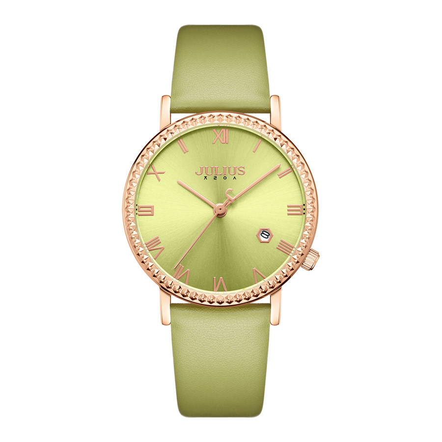 Đồng Hồ Nữ JA-1339 Julius Hàn Quốc Dây Da (3 Màu)