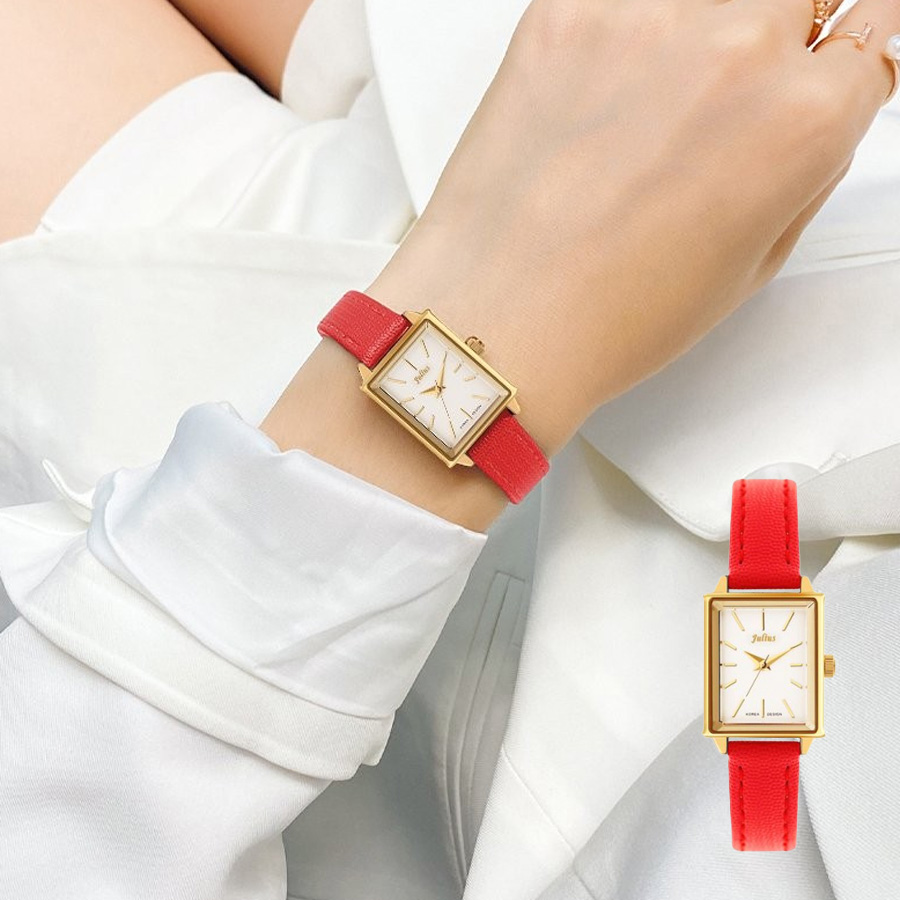 Combo Đồng Hồ Nữ JA-787C Julius  + Dây Mesh + Trang Sức ES482