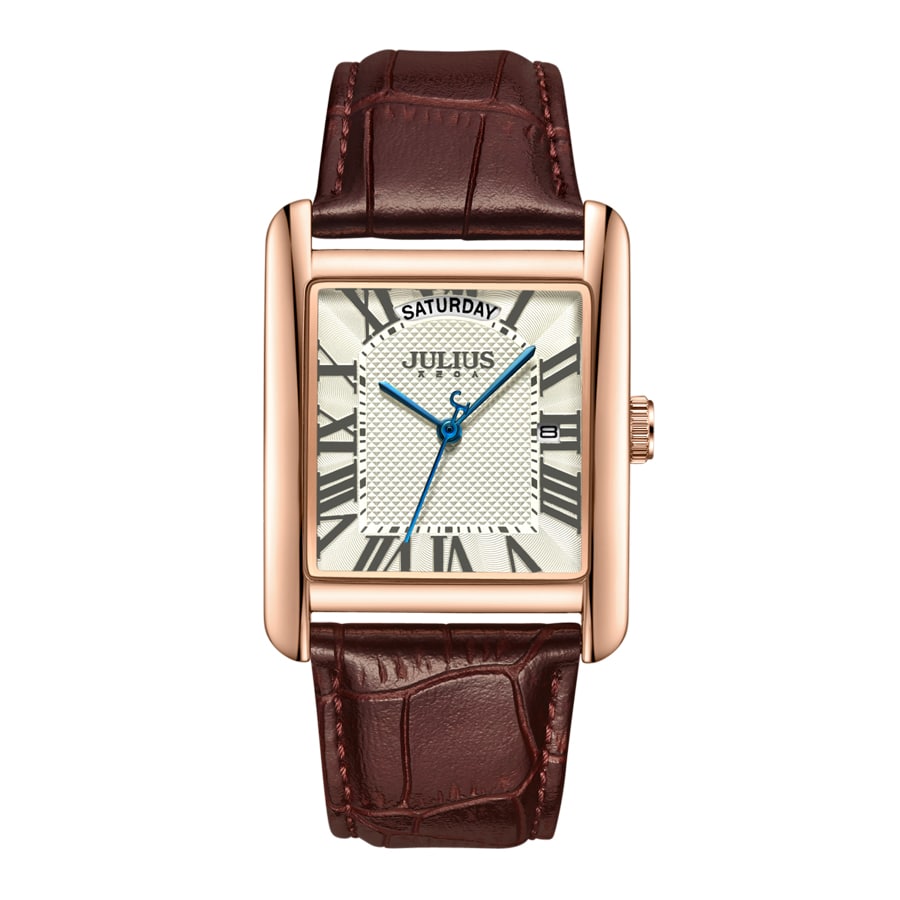 Đồng Hồ Nữ JA-1398 Julius Hàn Quốc Dây Da (4 Màu)