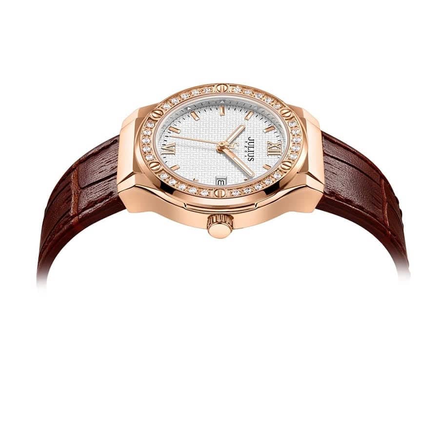 Đồng Hồ Nữ JA-1395D Julius Hàn Quốc (Nâu)