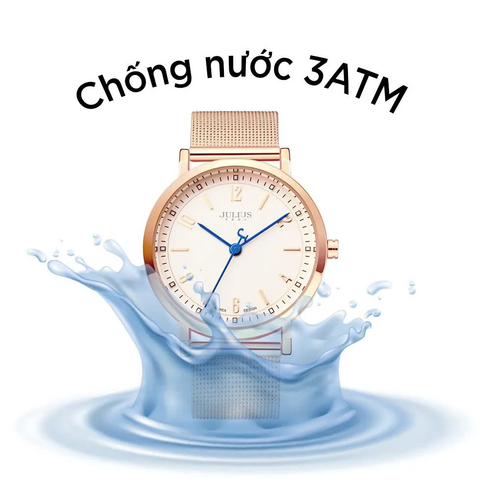 Đồng Hồ Nam JA-867MC Julius Hàn Quốc Dây Thép (Đồng)