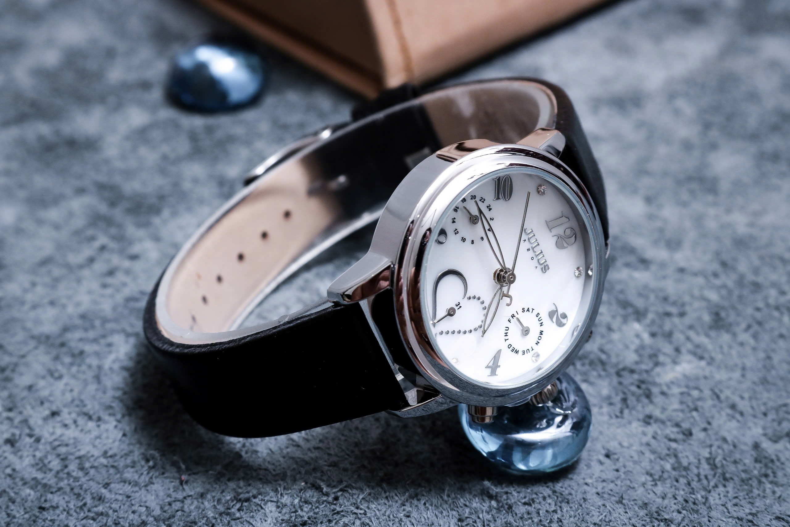 Đồng Hồ Nữ JA-844B1 Julius Hàn Quốc Dây Da